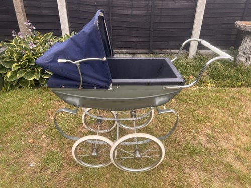 Vintage silver cross pram - vintage,
