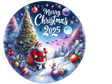 WATERCOLOR  MERRY CHRISTMAS