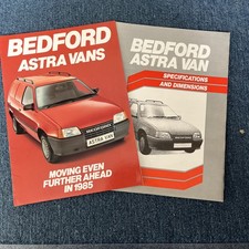 Bedford Astra Van Mk2 1986 UK Market Sales Brochure and Specifications Guide
