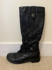 Women’s Black Leather Camel