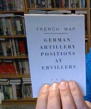 TRENCH MAP GERMAN ARTILLERY