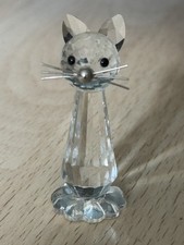 Swarovski Crystal Miniature Cat Retired Piece NO TAIL, No Box