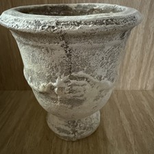 Distressed Cement Urn Planter