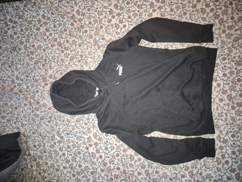 Puma black pullover hoodie - puma,