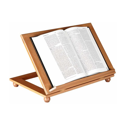 Adjustable maple bible stand - bible,