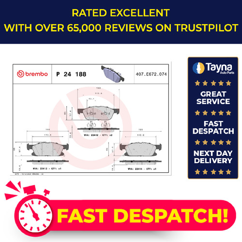 Brake pads set fits ford - brake,