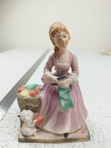 Vintage porcelain lady - vintage,