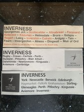 BR Train Window Carriage Label