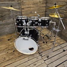 Drum Kit Pearl Export, Black Includes Sabian Cymbals USED! RKEE011025