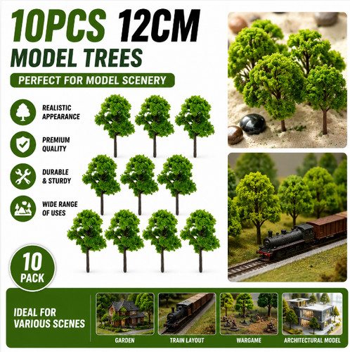 10pcs 12cm model trees - 10pcs,