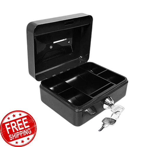 Inch lockable metal cash - 12,