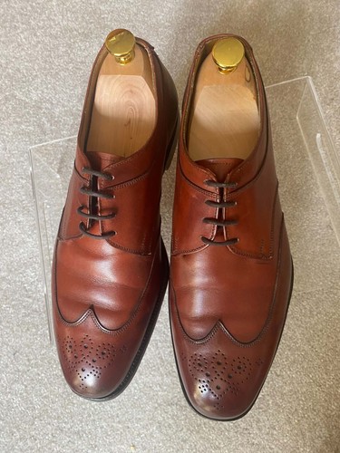 Grenson brown leather oxford - brown,