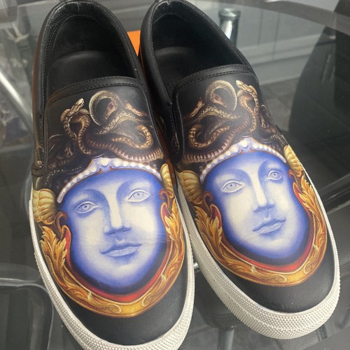 Versace black medusa print - versace,