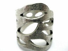 Organic Wedding Rings Medieval Silver Ring Handmade Silver Couple Rings