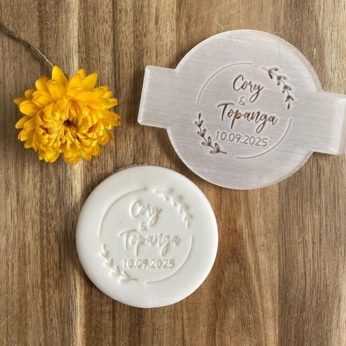 Custom wedding name date - name,