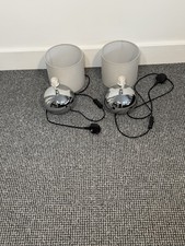 Next Table Lamps A Pair Chrome