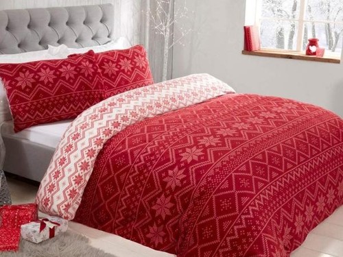 Teddy fleece duvet cover - cover, set