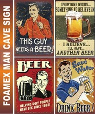 Foamex Signs Vintage Retro Pub