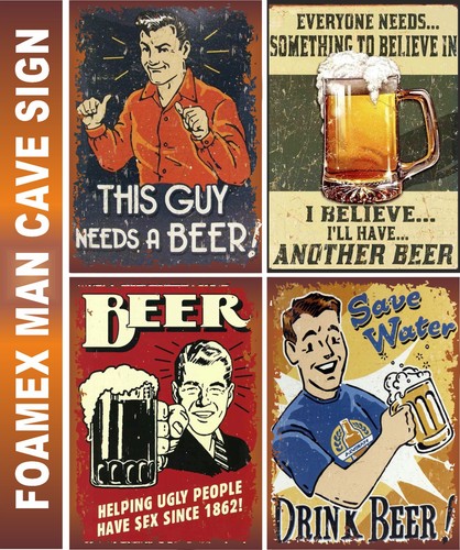 Foamex signs vintage retro - retro, pub