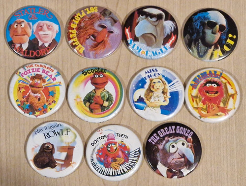 Muppets vintage 1977 38mm - muppets,