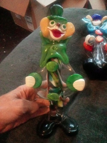 Murano glass clown figurine - murano,