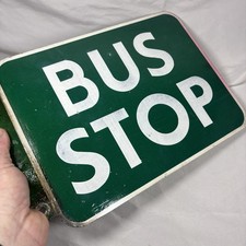 Vintage Bus Stop Double Sided