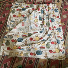 Lovely Vintage “kitchen” Novelty Curtain 1949/50’s, 44x44”