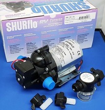 SHURFLO Trailking 20psi 12v & Shurflo Wing Nut Filter   Caravan / Motorhome