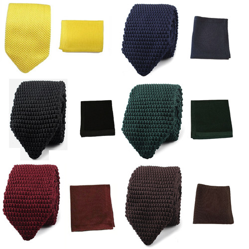 Men knit knitted pointed tie - pointed,
