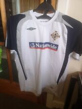Northern Ireland White, Black  Training Football Top Nationwide & Umbro XLB
