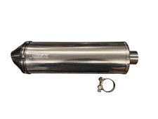 VIPER SLIP ON UNIVERSAL MOTORCYCLE SPORTS EXHAUST SILENCER CARBON TIP E17/S29