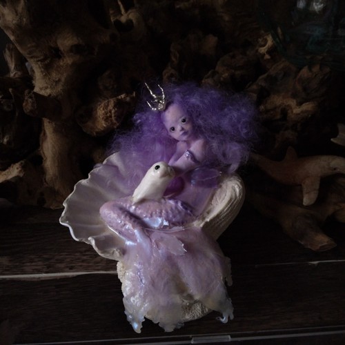 Ooak chalkware mermaid - ooak,
