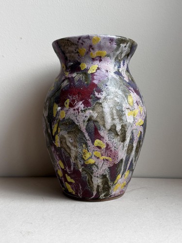 Handmade art pottery vase - pottery,