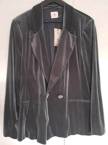 Ladies steel grey velvet - steel,