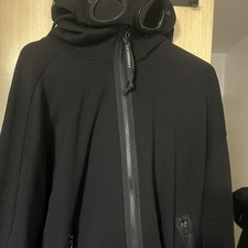 CP company black goggle jacket