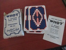 Vintage "WHOT" card game by