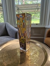 Goebel Artis Orbis Gustav Klimt design art glass vase, 38cm tall