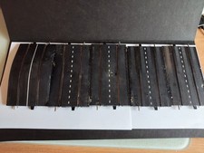 TRI-ANG MINIC MOTORWAYS  (FIVE) BLACK ODDMENT PIECES (USED THEY NEED A CLEAN!!)