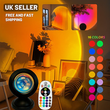 Sunset Lamp Projection 16 Colors Sunset Projection Lamp Night Light Desk lamp