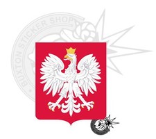 Polish Eagle Orzel Polski Sticker Decal Naklejka Poland Emblem Small