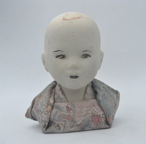 Old porcelain doll - , head