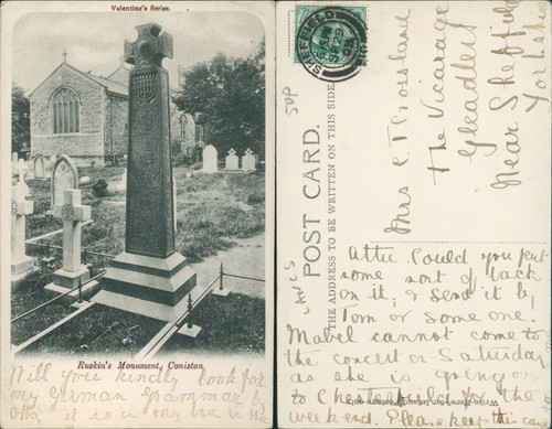 Coniston ruskins monument - coniston,