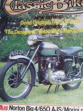 Classic Bike 10/82 Triumph Tiger 110, Norton Big 4, Morini, NSU, Velocette, AJS
