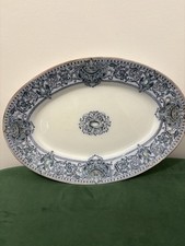 Large Oval Meat Platter Beauvais France Vintage Decorative