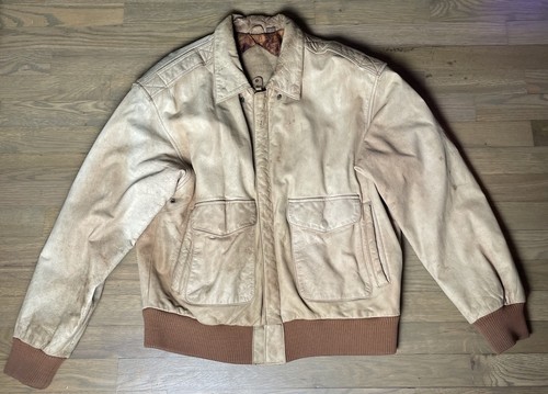 Vtg 80s gitano - leather, bomber
