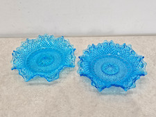 Pair of Sowerby Glass Peacock