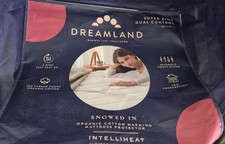 Dreamland Super King Dual Control Snowed In Warming Mattress Protector Cotton