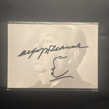 Alfred Hitchcock Signed
