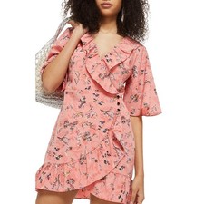 Topshop Off Duty Floral Ruffle