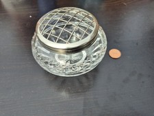 Small Crystal Cut Glass Bowl